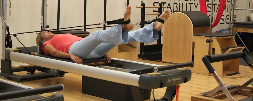 Leg work on the reformer