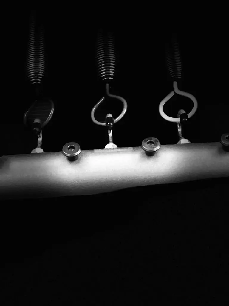 Springs in black and white